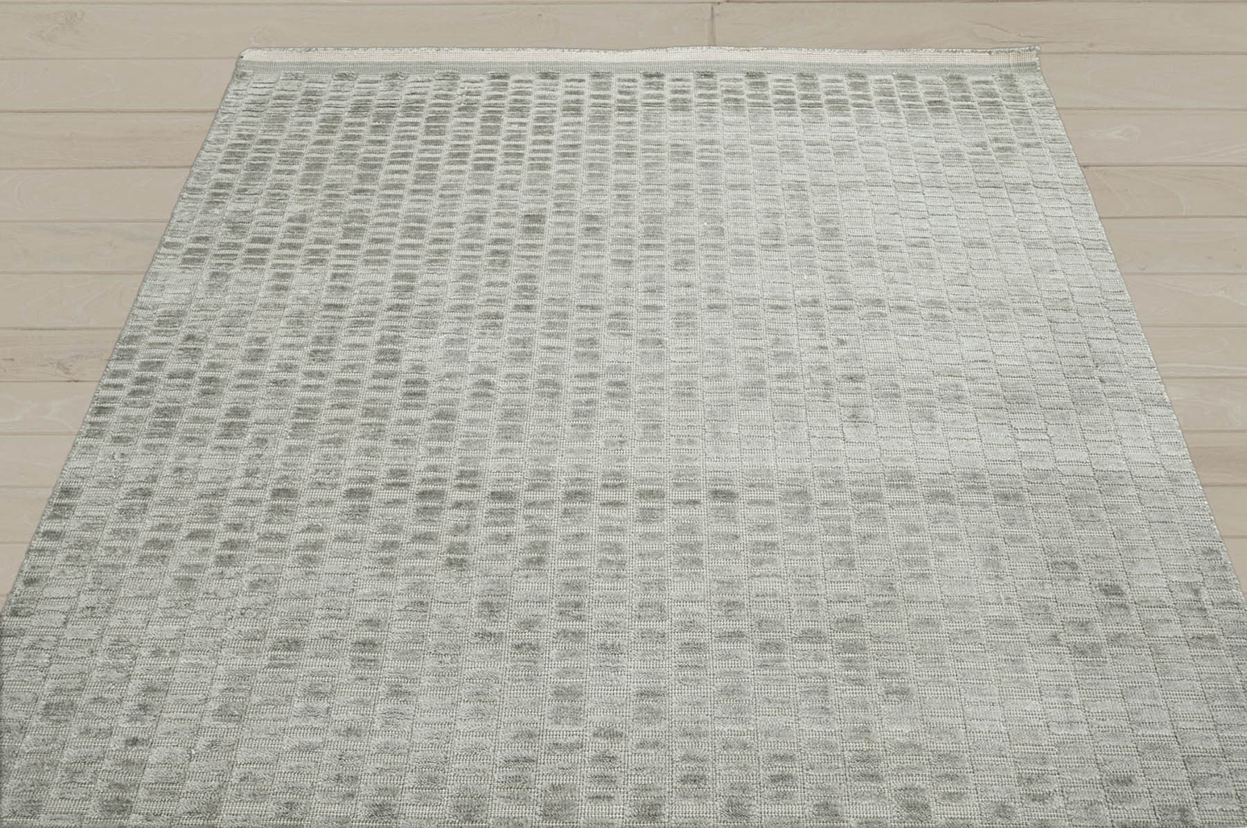 6x9 Tone On Tone Gray, , Color Hand Knotted  100% Wool Modern & Contemporary Oriental Rug