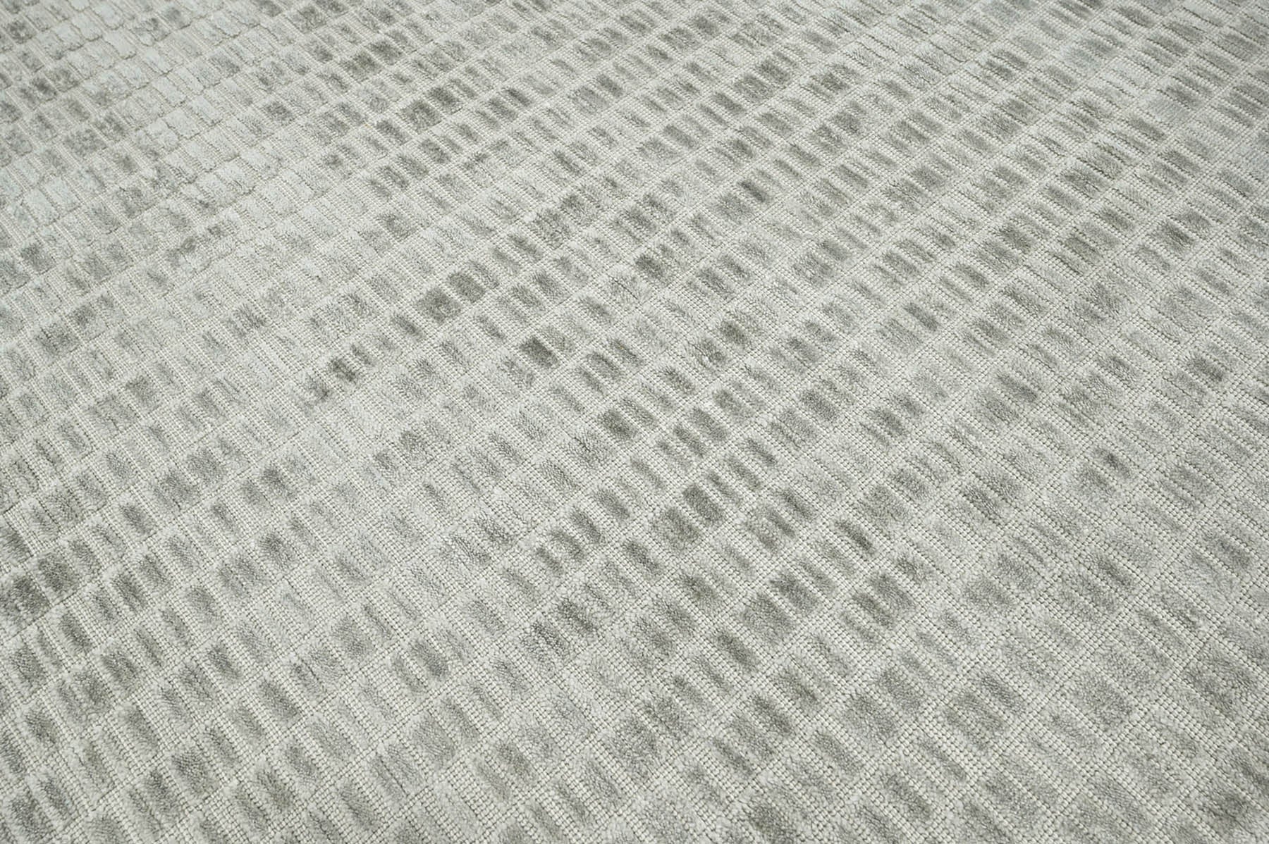 6x9 Tone On Tone Gray, , Color Hand Knotted  100% Wool Modern & Contemporary Oriental Rug