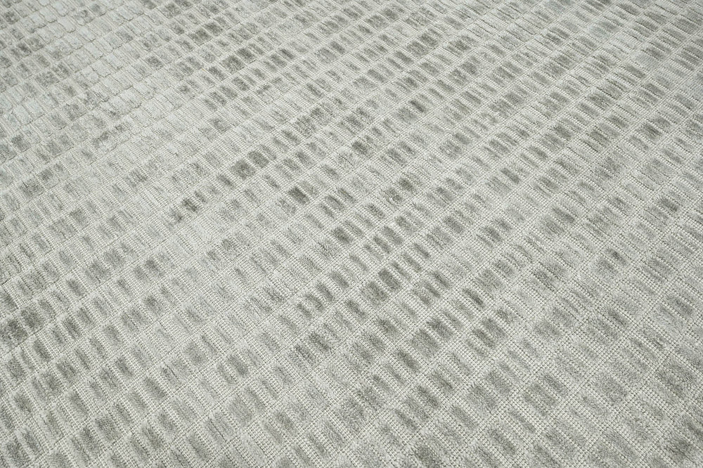 6x9 Tone On Tone Gray, , Color Hand Knotted  100% Wool Modern & Contemporary Oriental Rug