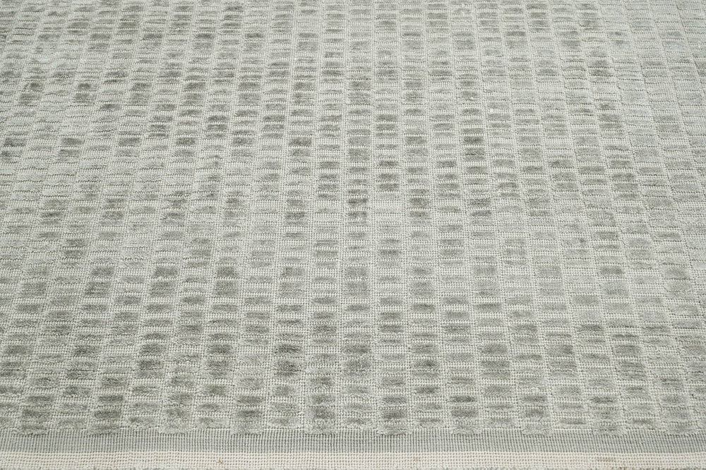 6x9 Tone On Tone Gray, , Color Hand Knotted  100% Wool Modern & Contemporary Oriental Rug