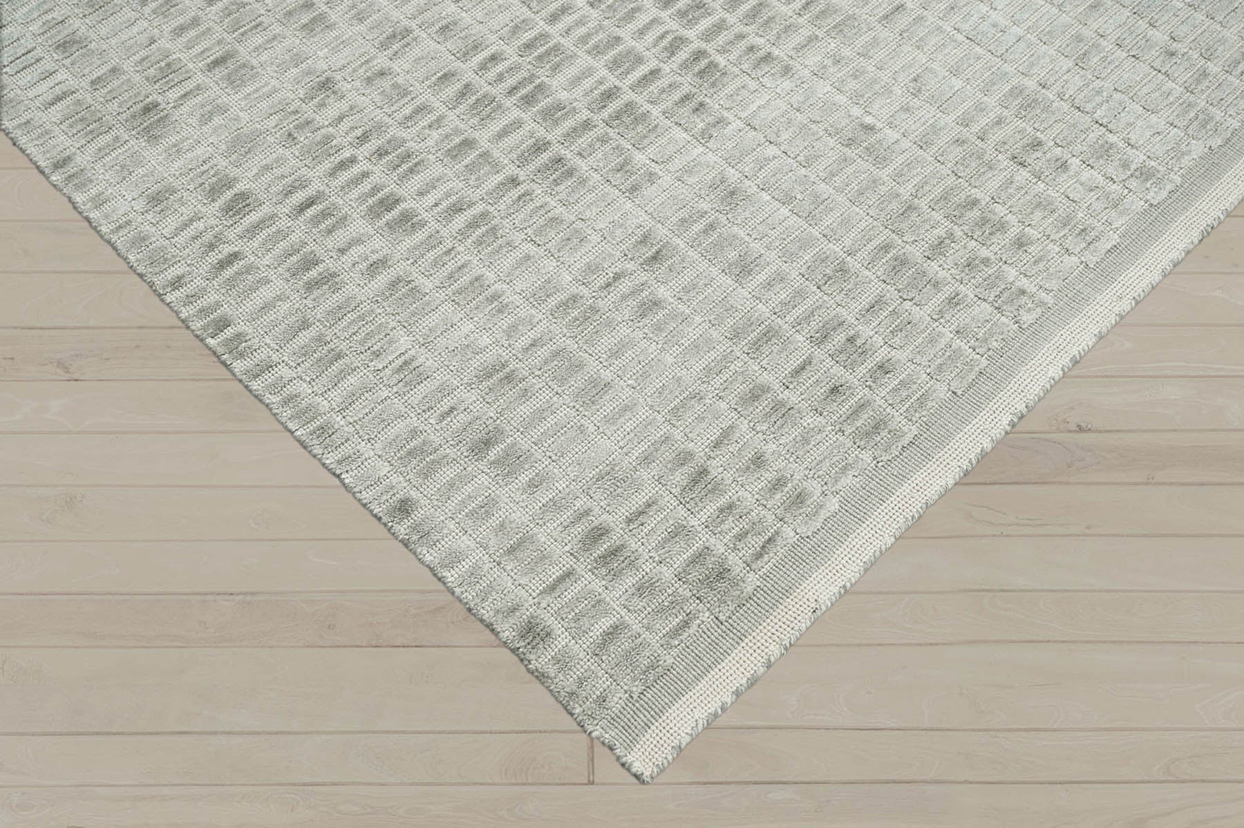 6x9 Tone On Tone Gray, , Color Hand Knotted  100% Wool Modern & Contemporary Oriental Rug