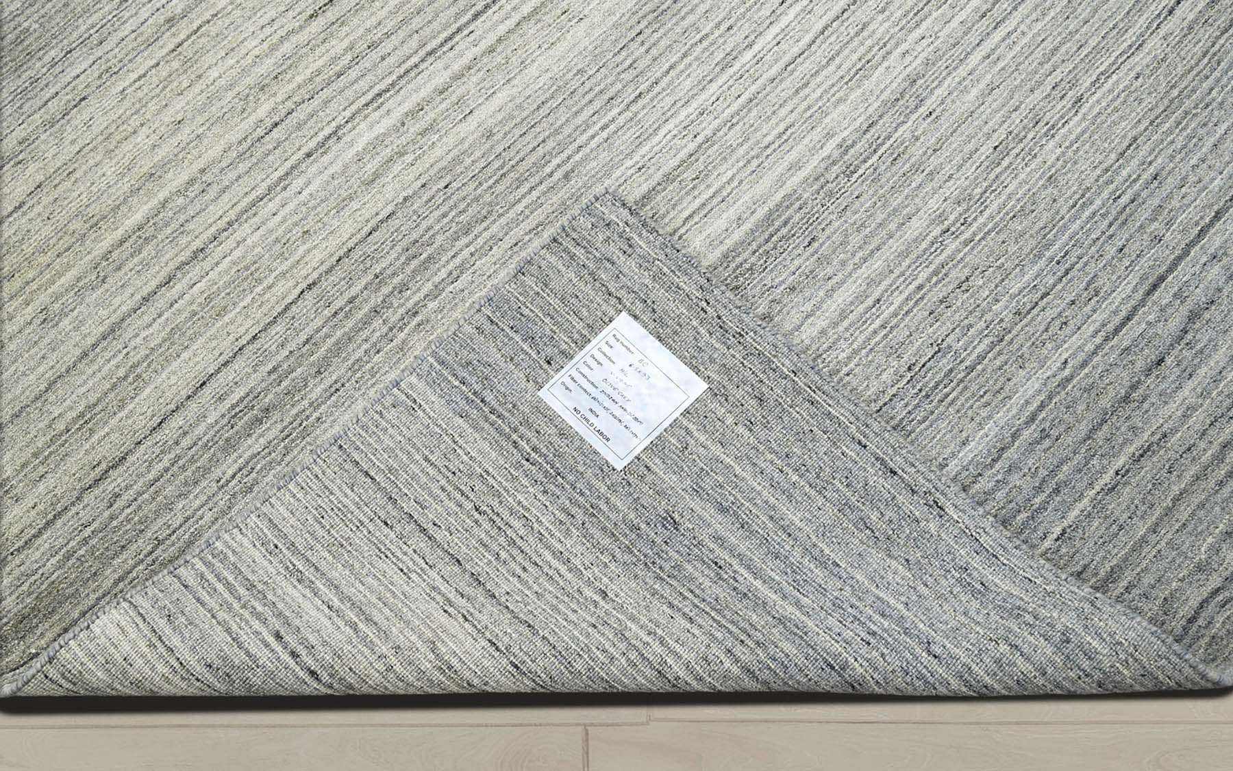 Multi Size Tone On Tone Gray Color Hand Knotted  Wool Modern & Contemporary Oriental Rug