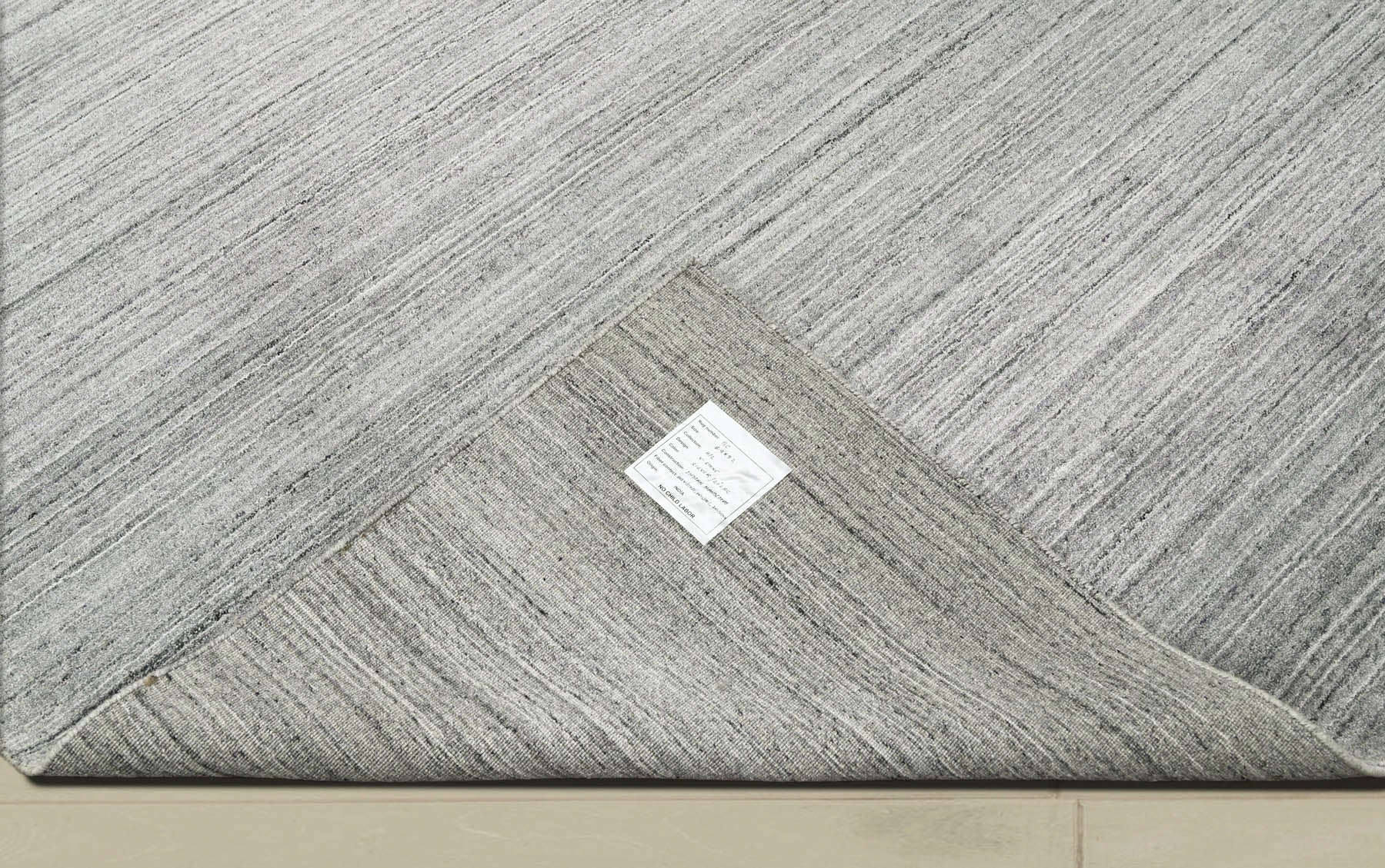 Multi Size Tone On Tone Gray Gray Silver Color Hand Knotted Tibetan Wool Modern & Contemporary Oriental Rug