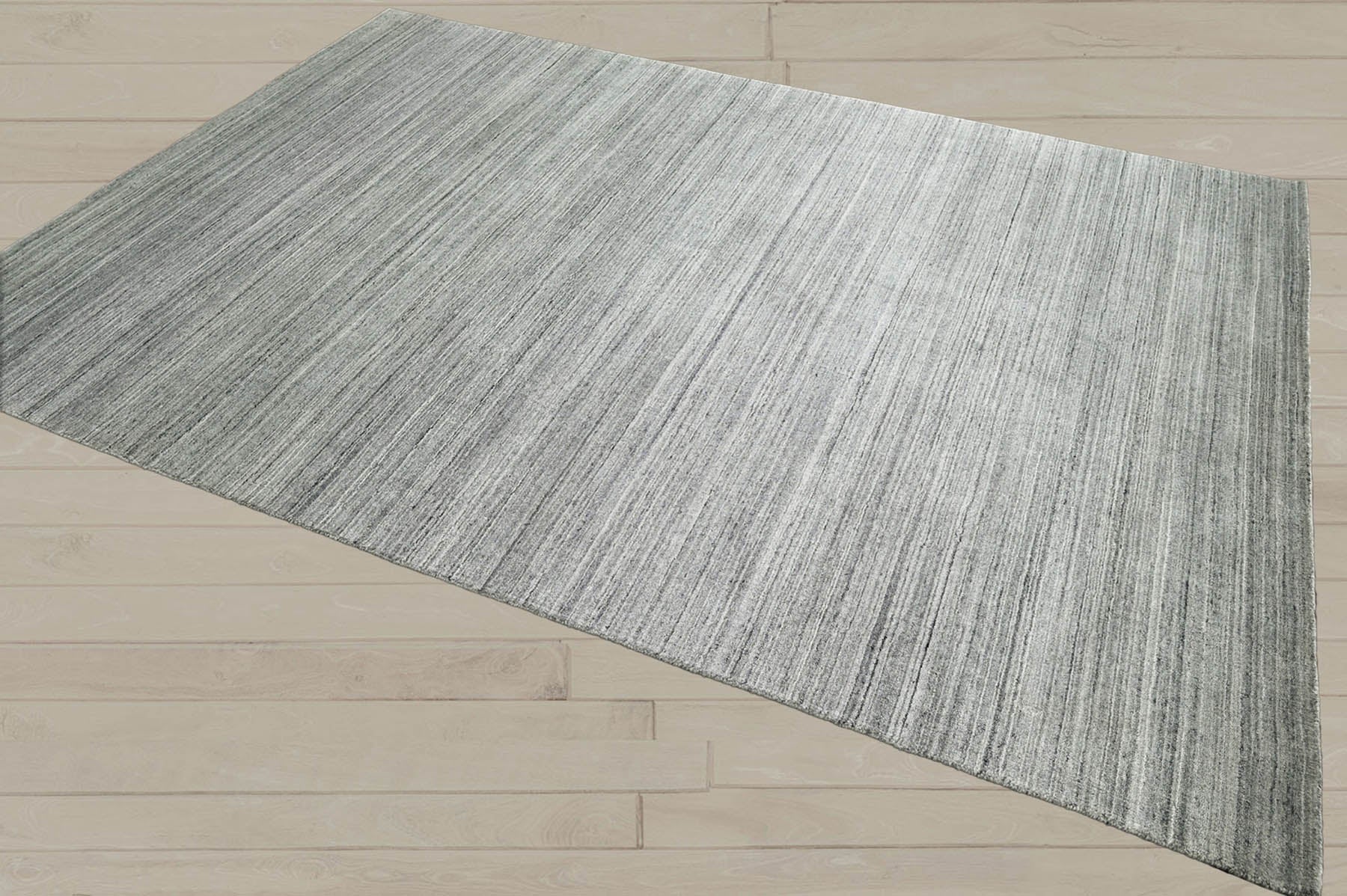 Multi Size Tone On Tone Gray Gray Silver Color Hand Knotted Tibetan Wool Modern & Contemporary Oriental Rug