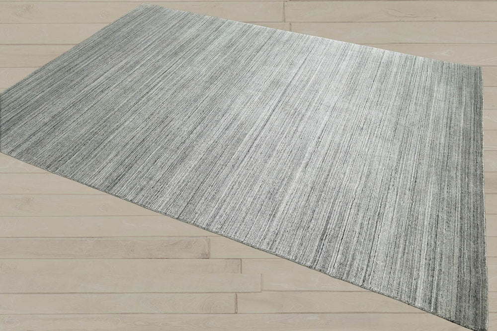 Multi Size Tone On Tone Gray Gray Silver Color Hand Knotted Tibetan Wool Modern & Contemporary Oriental Rug