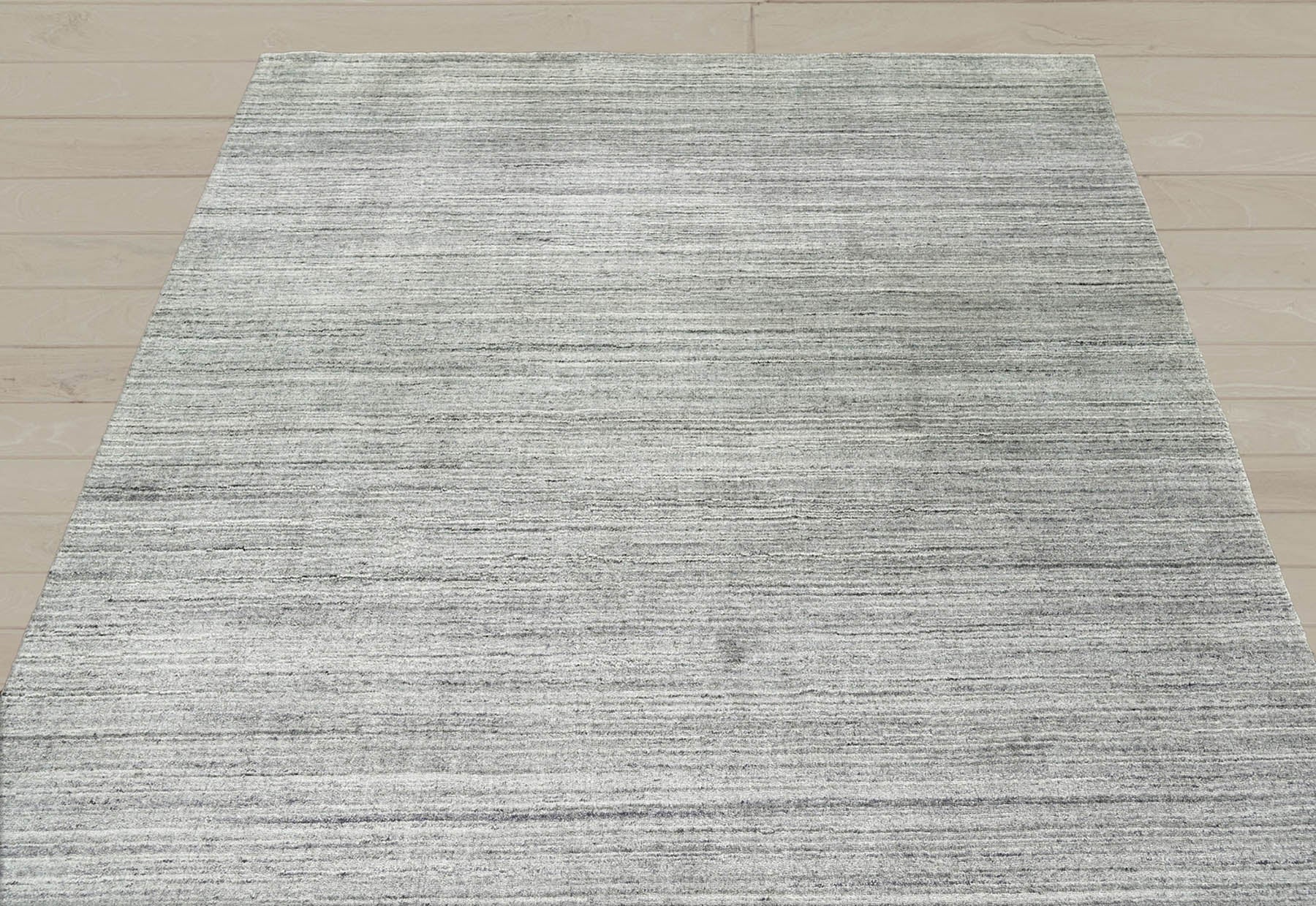 Multi Size Tone On Tone Gray Gray Silver Color Hand Knotted Tibetan Wool Modern & Contemporary Oriental Rug