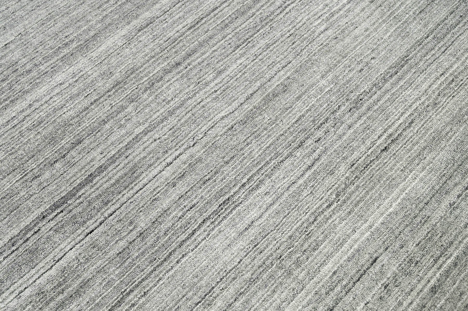 Multi Size Tone On Tone Gray Gray Silver Color Hand Knotted Tibetan Wool Modern & Contemporary Oriental Rug