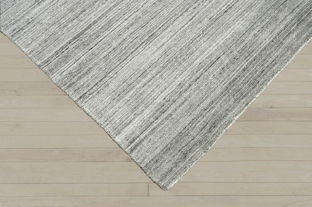 Multi Size Tone On Tone Gray Gray Silver Color Hand Knotted Tibetan Wool Modern & Contemporary Oriental Rug