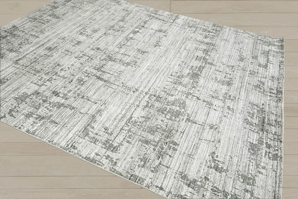8x10 Gray, Silver, Color Hand Knotted  100% Wool Modern & Contemporary Oriental Rug