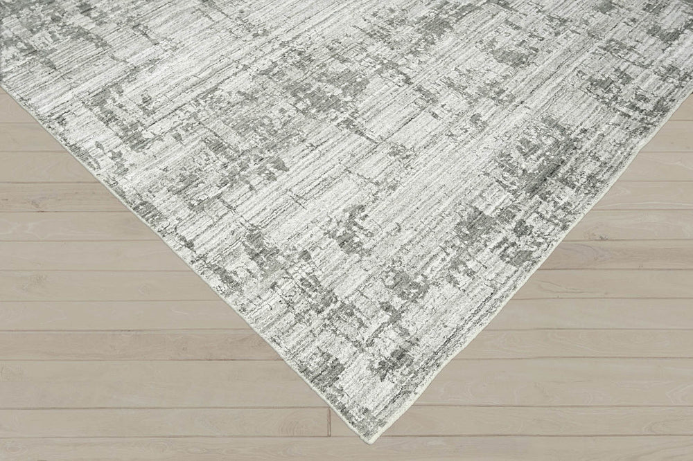 8x10 Gray, Silver, Color Hand Knotted  100% Wool Modern & Contemporary Oriental Rug