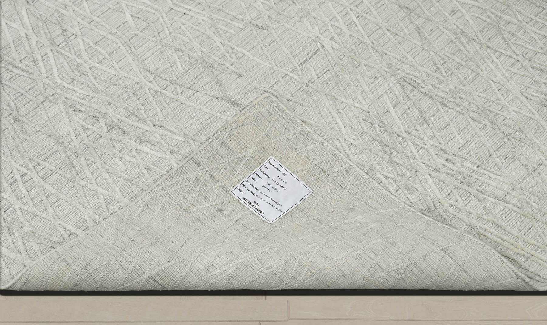 4x6 Tone On Tone Gray, , Color Hand Knotted  100% Wool Modern & Contemporary Oriental Rug