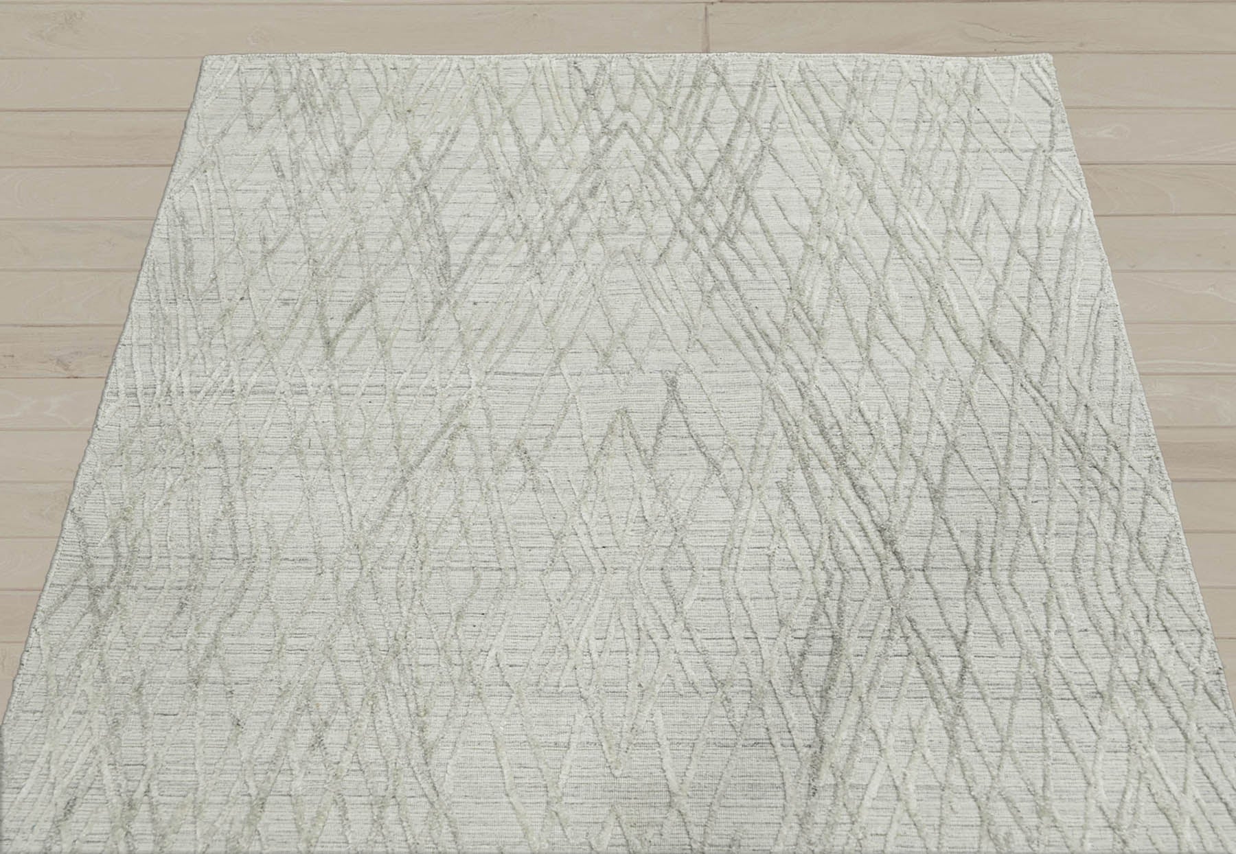 4x6 Tone On Tone Gray, , Color Hand Knotted  100% Wool Modern & Contemporary Oriental Rug