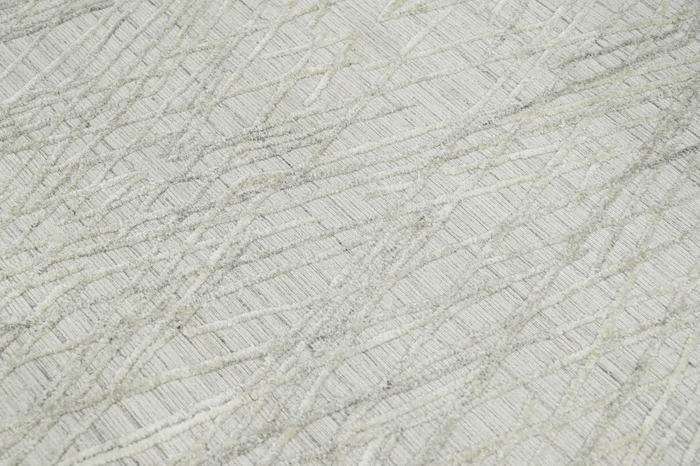 4x6 Tone On Tone Gray, , Color Hand Knotted  100% Wool Modern & Contemporary Oriental Rug