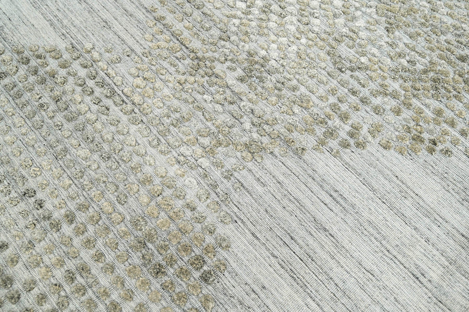 4x6 Gray, Moss, Color Hand Knotted  100% Wool Modern & Contemporary Oriental Rug