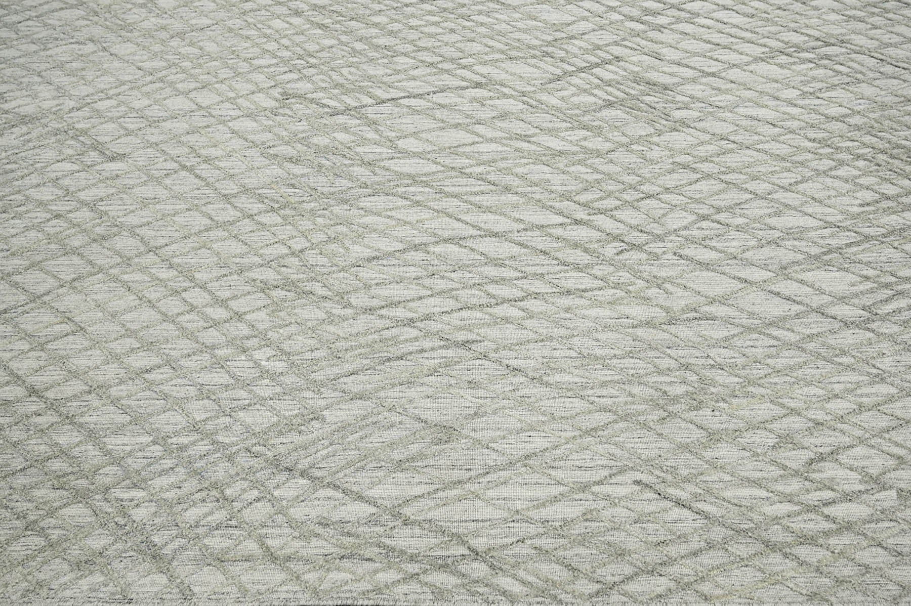 8x10 Gray, , Color Hand Knotted  100% Wool Modern & Contemporary Oriental Rug