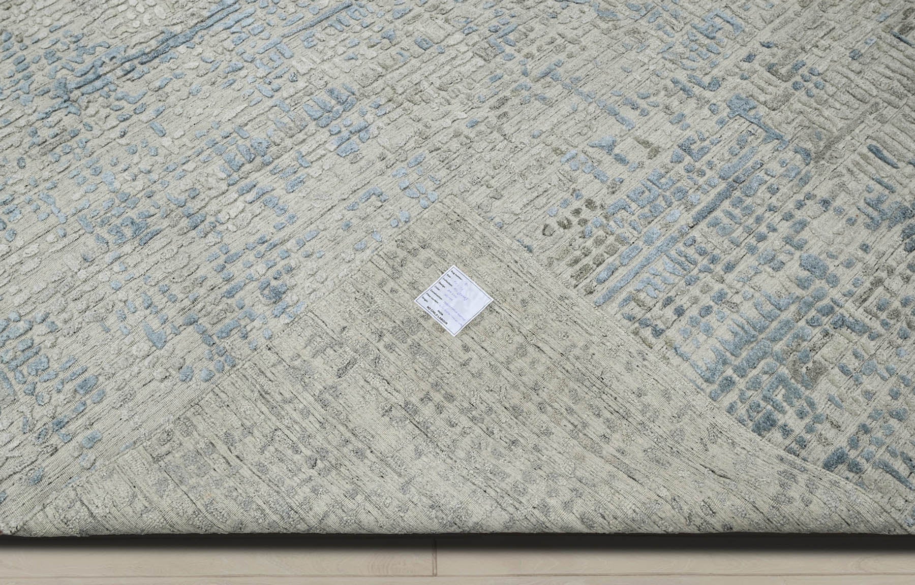 Multi Size Gray Beige Blue Color Hand Knotted Tibetan Wool Modern & Contemporary Oriental Rug
