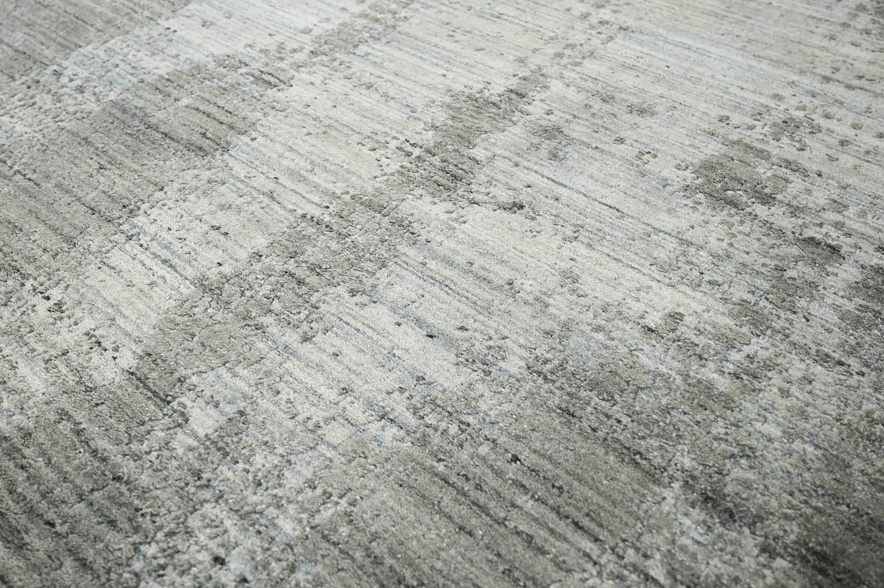 5x8 Gray, Silver, Color Hand Knotted  100% Wool Modern & Contemporary Oriental Rug