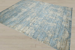 Multi Size Celadon Beige Green Color Hand Knotted Oushak Wool Transitional Oriental Rug