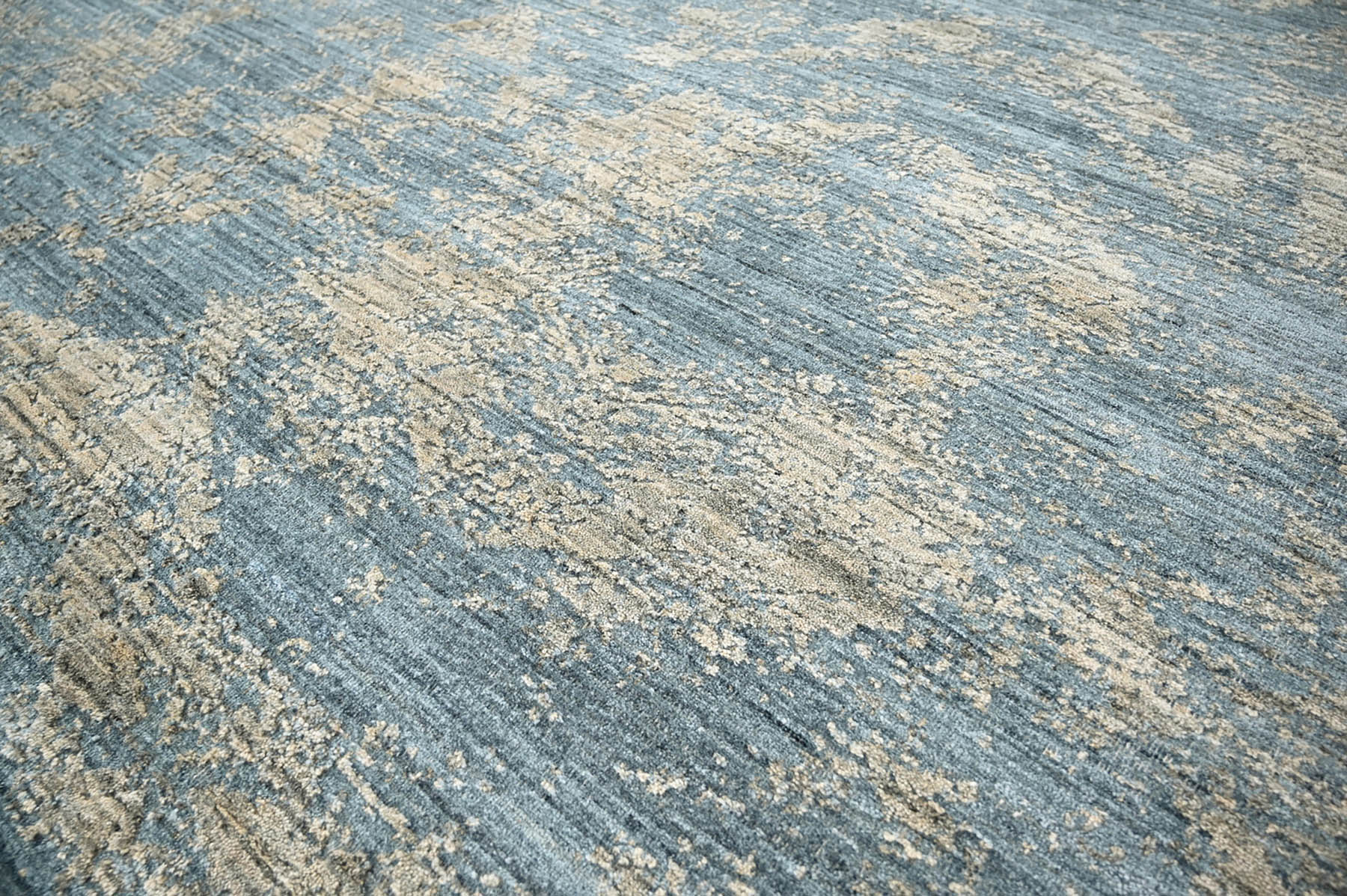 Multi Size Celadon Beige Green Color Hand Knotted Oushak Wool Transitional Oriental Rug