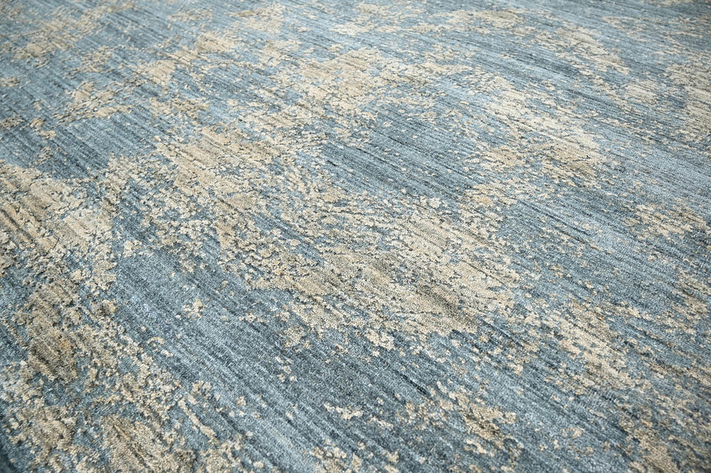 Multi Size Celadon Beige Green Color Hand Knotted Oushak Wool Transitional Oriental Rug