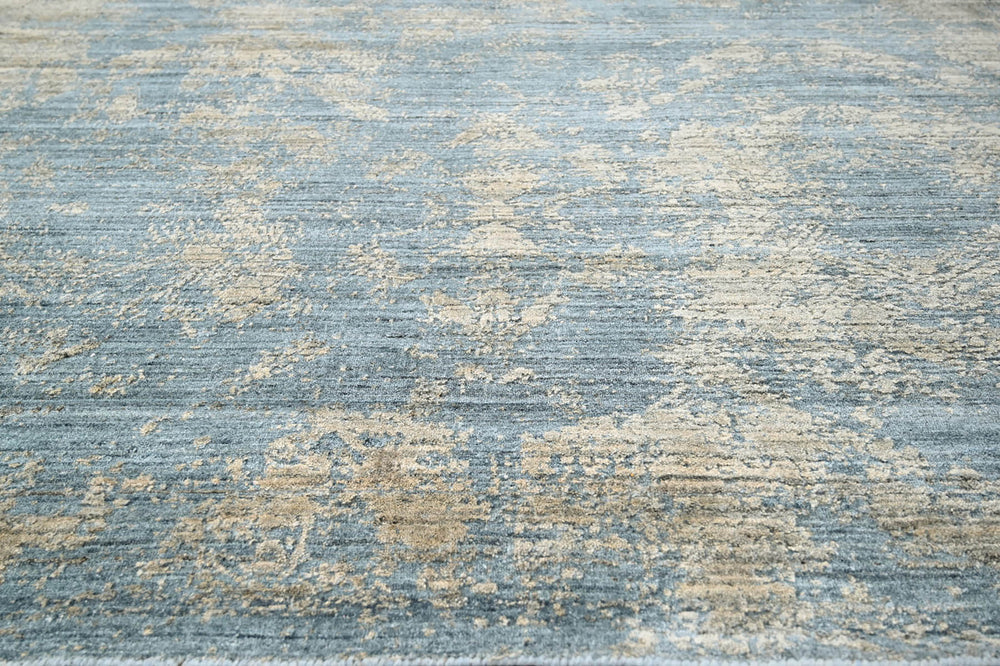 Multi Size Celadon Beige Green Color Hand Knotted Oushak Wool Transitional Oriental Rug