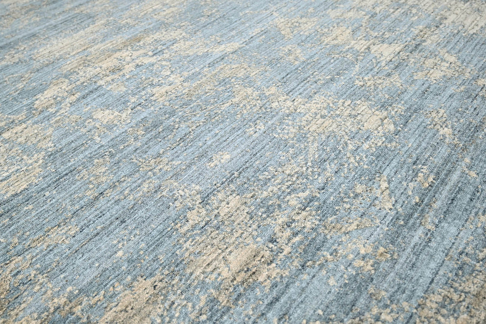 Multi Size Celadon Beige Green Color Hand Knotted Oushak Wool Transitional Oriental Rug