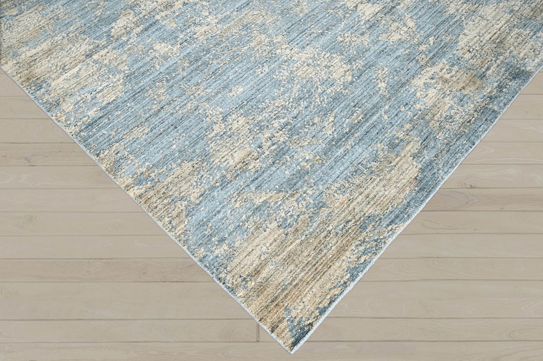 Multi Size Celadon Beige Green Color Hand Knotted Oushak Wool Transitional Oriental Rug