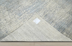 6x9 Gray, Beige, Blue Color Hand Knotted  100% Wool Modern & Contemporary Oriental Rug