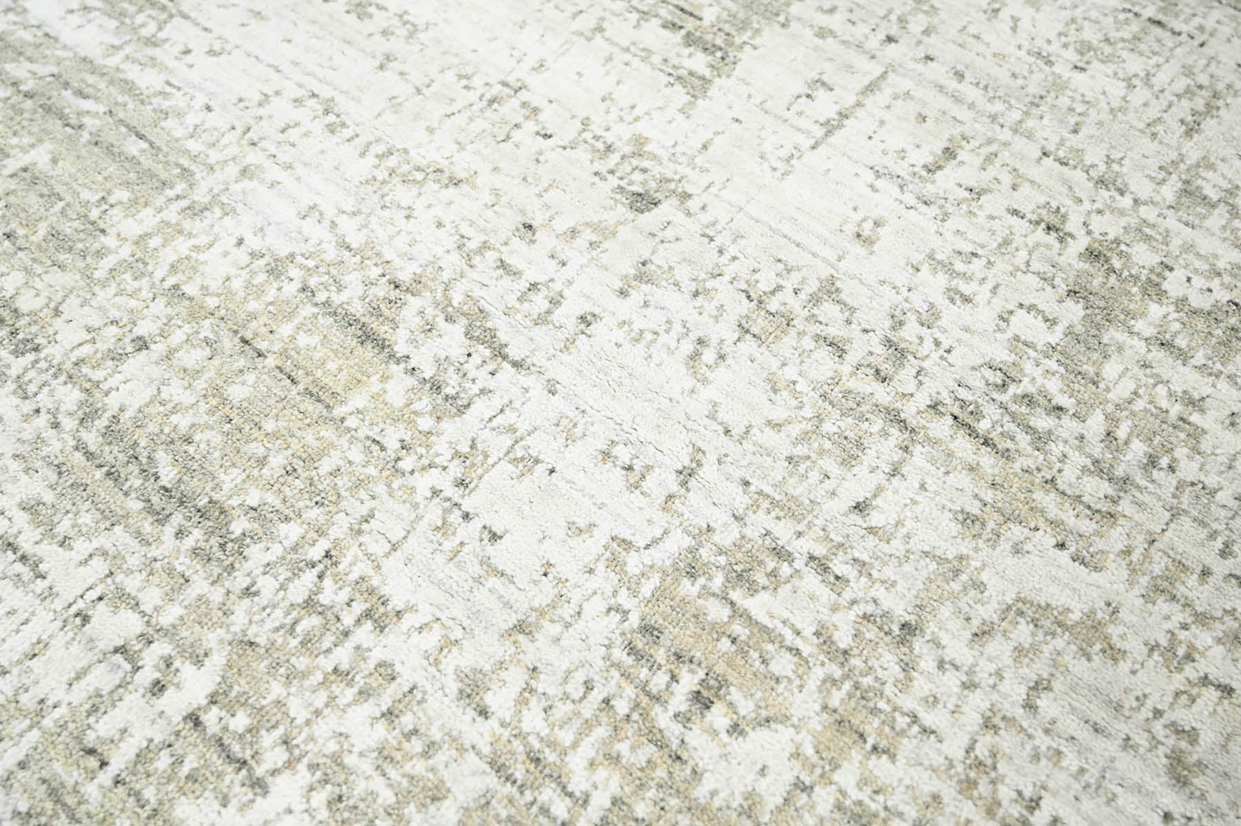 4x6 Beige, Gray, Ivory Color Hand Knotted  100% Wool Modern & Contemporary Oriental Rug