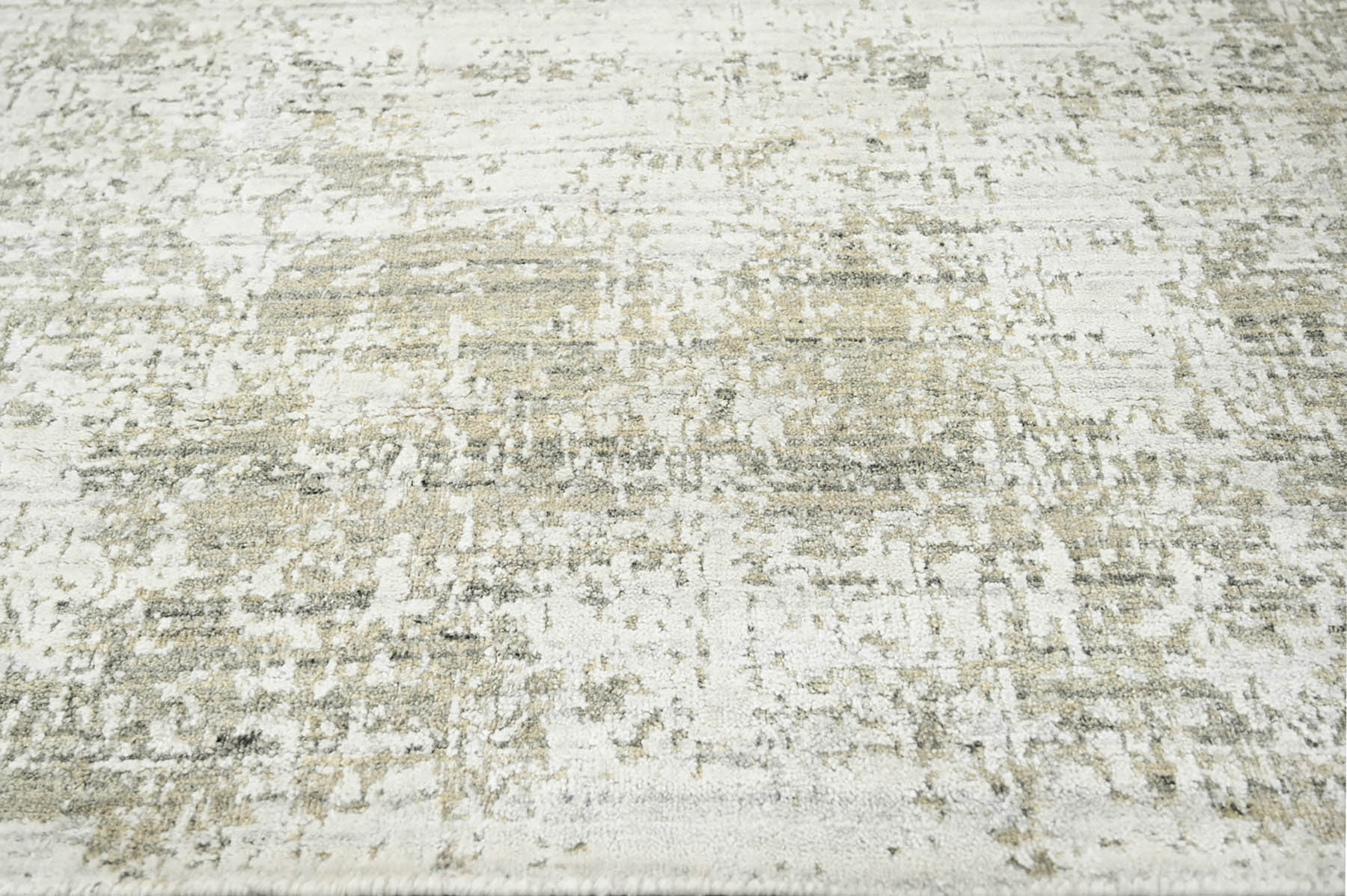4x6 Beige, Gray, Ivory Color Hand Knotted  100% Wool Modern & Contemporary Oriental Rug