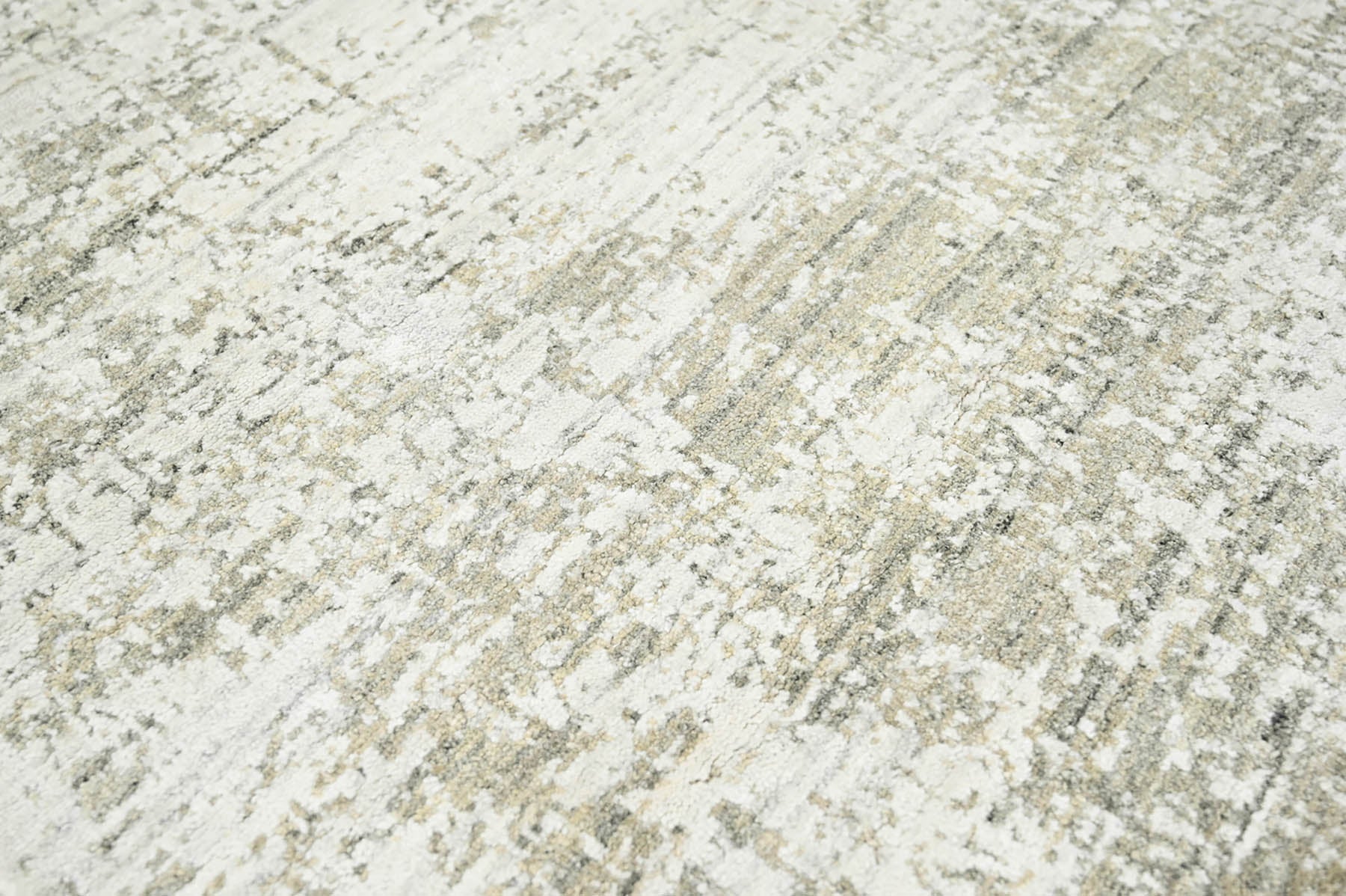 4x6 Beige, Gray, Ivory Color Hand Knotted  100% Wool Modern & Contemporary Oriental Rug