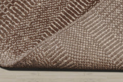 10x14 Brown, Tan, Color Hand Knotted  100% Wool Modern & Contemporary Oriental Rug