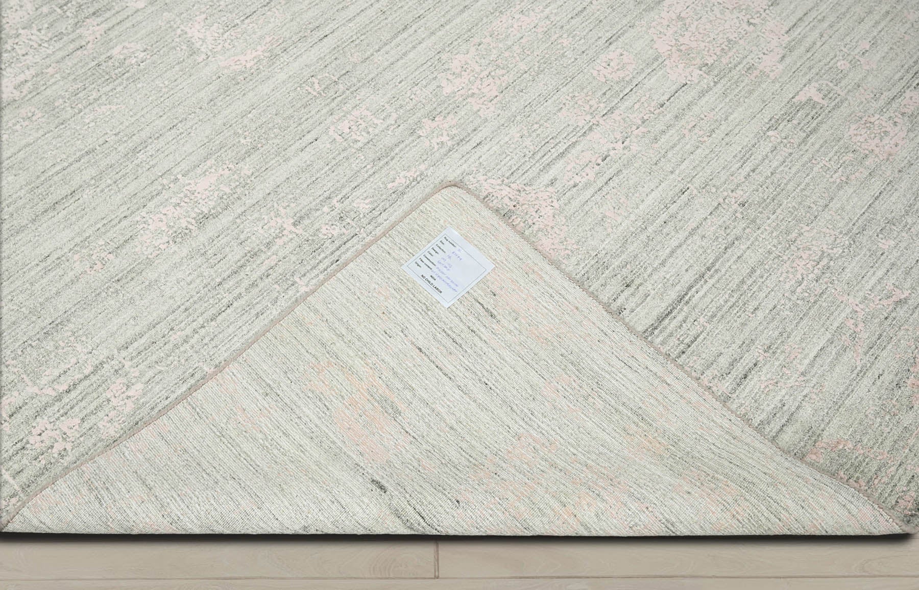 8x10 Beige, Gray, Blush Color Hand Knotted  100% Wool Modern & Contemporary Oriental Rug