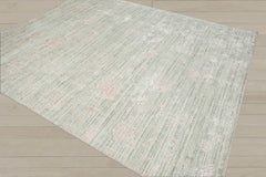 8x10 Beige, Gray, Blush Color Hand Knotted  100% Wool Modern & Contemporary Oriental Rug