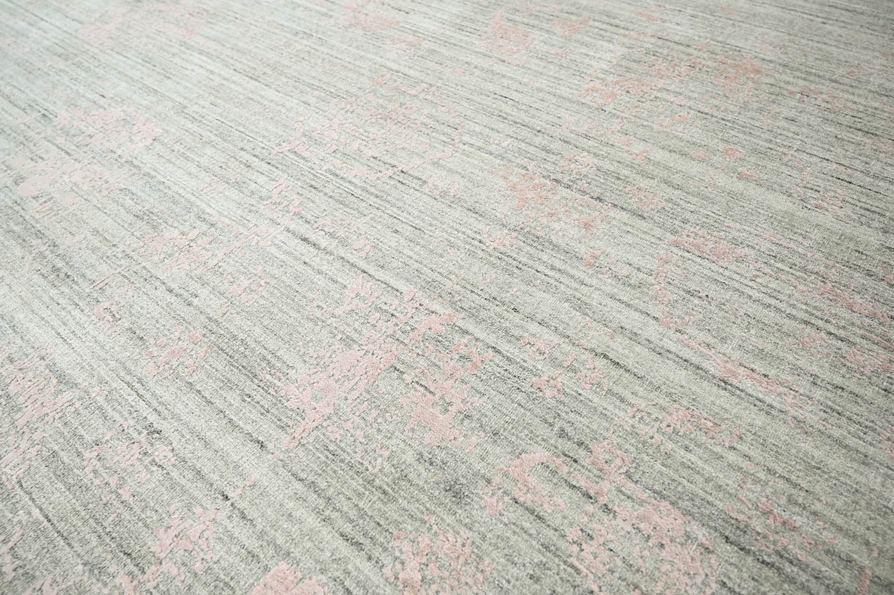 8x10 Beige, Gray, Blush Color Hand Knotted  100% Wool Modern & Contemporary Oriental Rug