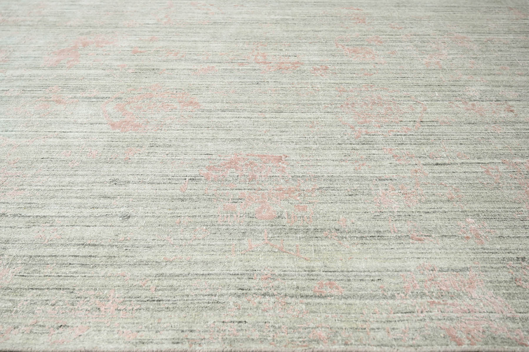 8x10 Beige, Gray, Blush Color Hand Knotted  100% Wool Modern & Contemporary Oriental Rug