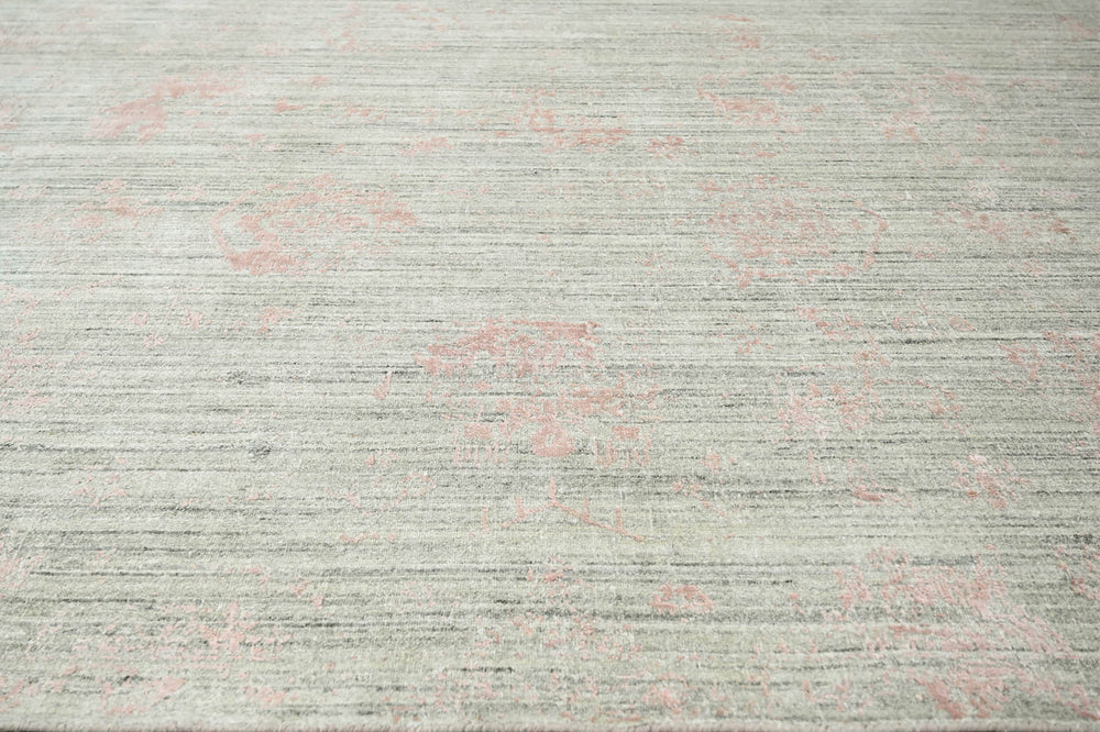 8x10 Beige, Gray, Blush Color Hand Knotted  100% Wool Modern & Contemporary Oriental Rug