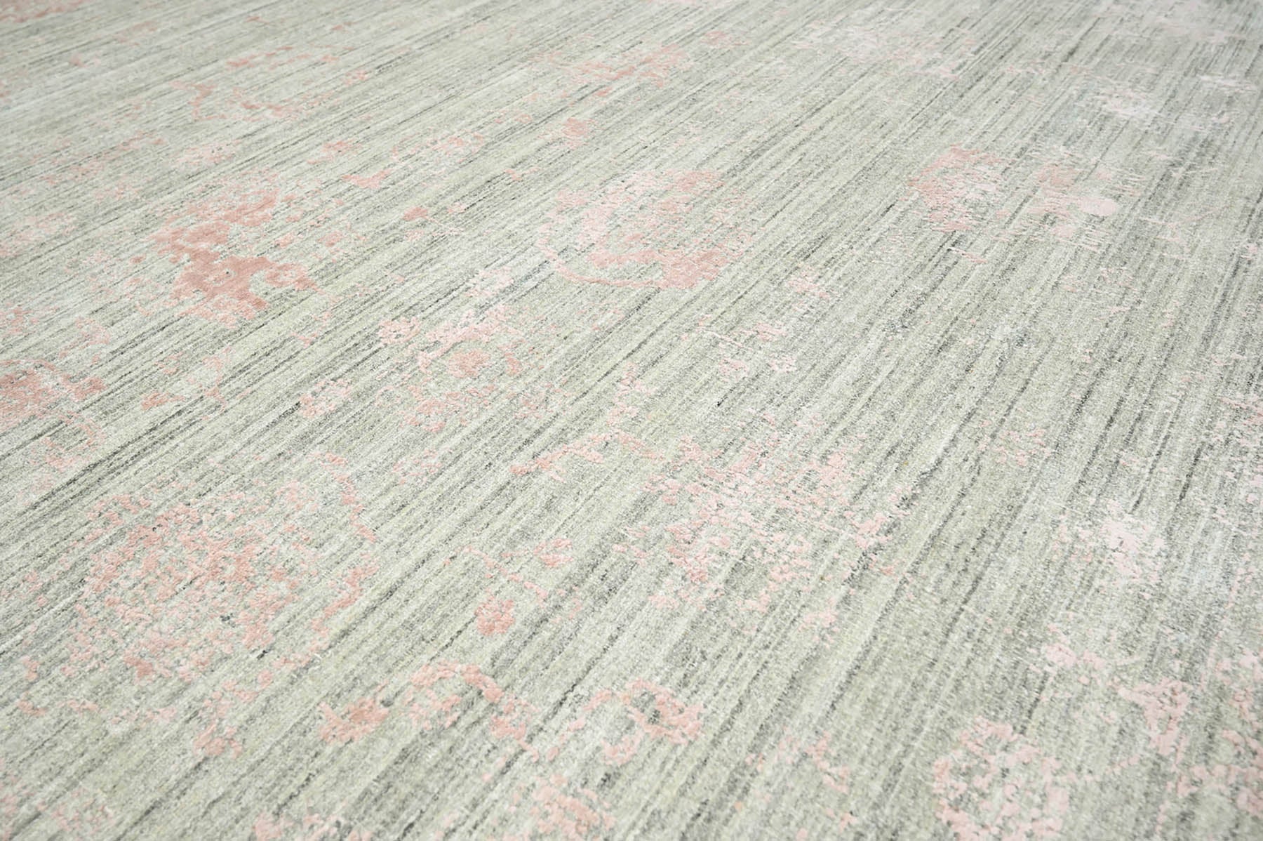 8x10 Beige, Gray, Blush Color Hand Knotted  100% Wool Modern & Contemporary Oriental Rug