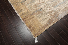 9x12 Beige, Gray, Tan Color Hand Knotted Sherpa 100% Wool Modern & Contemporary Oriental Rug