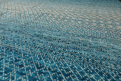 9x12 Aqua, Beige, Gray Color Hand Knotted  100% Wool Modern Oriental Rug