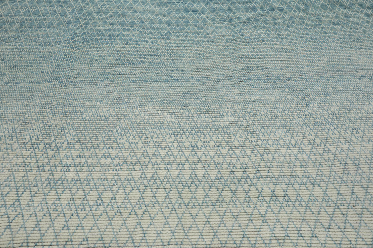 9x12 Aqua, Beige, Color Hand Knotted  100% Wool Modern Oriental Rug