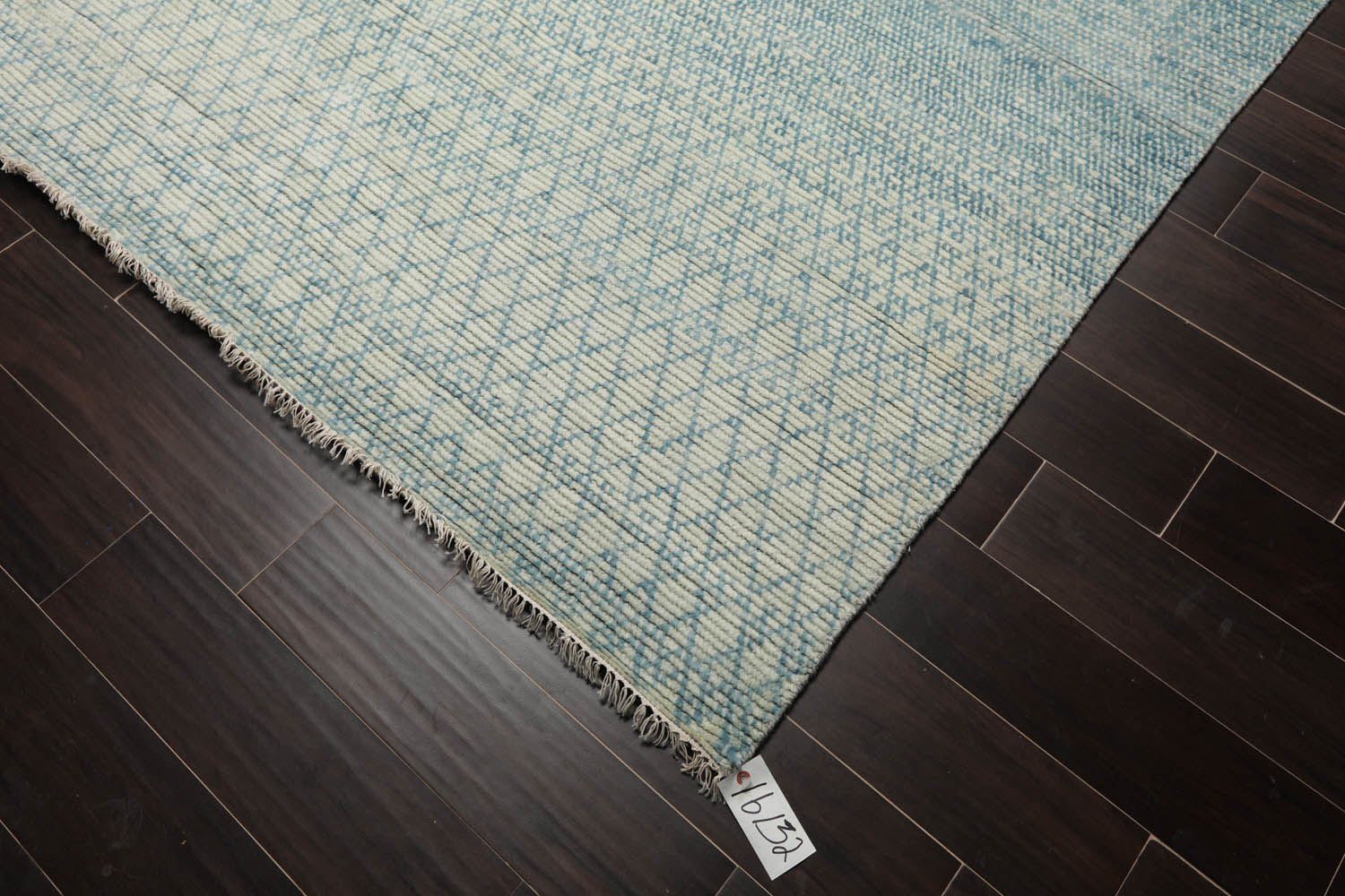 9x12 Aqua, Beige, Color Hand Knotted  100% Wool Modern Oriental Rug