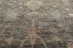 8x10 Gray, Beige, Pale Blue Color Hand Knotted Oushak Wool Traditional Oriental Rug