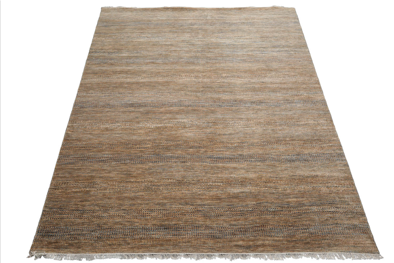 8x10 Moss, Gray, Beige Color Hand Knotted  Wool & Bamboo Silk Modern Oriental Rug