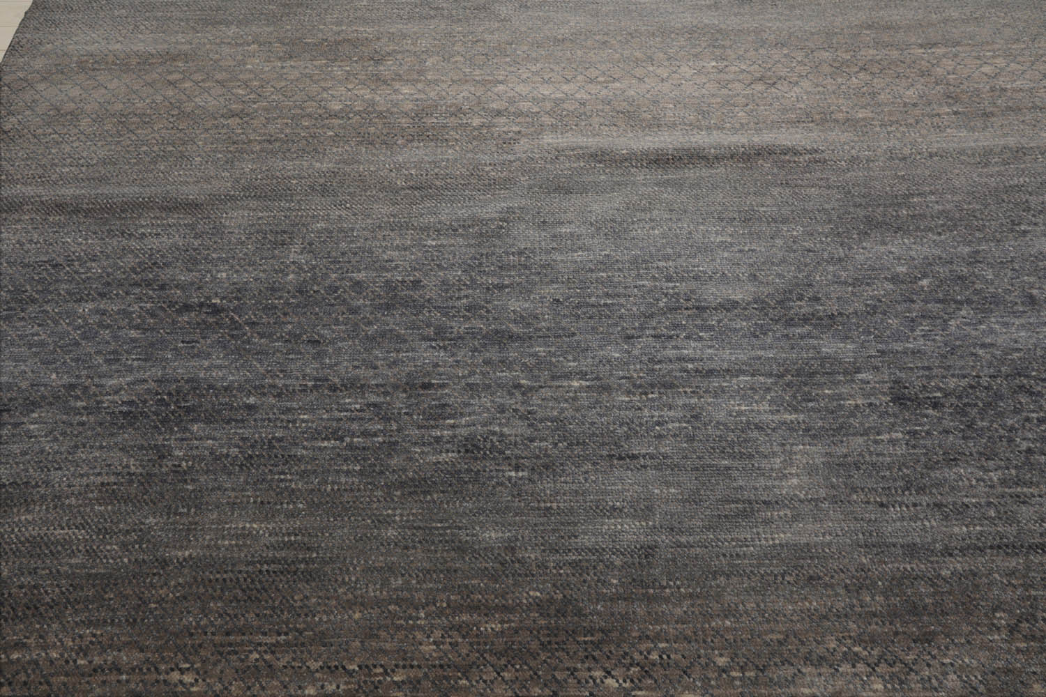 8x10 Slate, Gray, Color Hand Knotted  Wool & Bamboo Silk Modern Oriental Rug