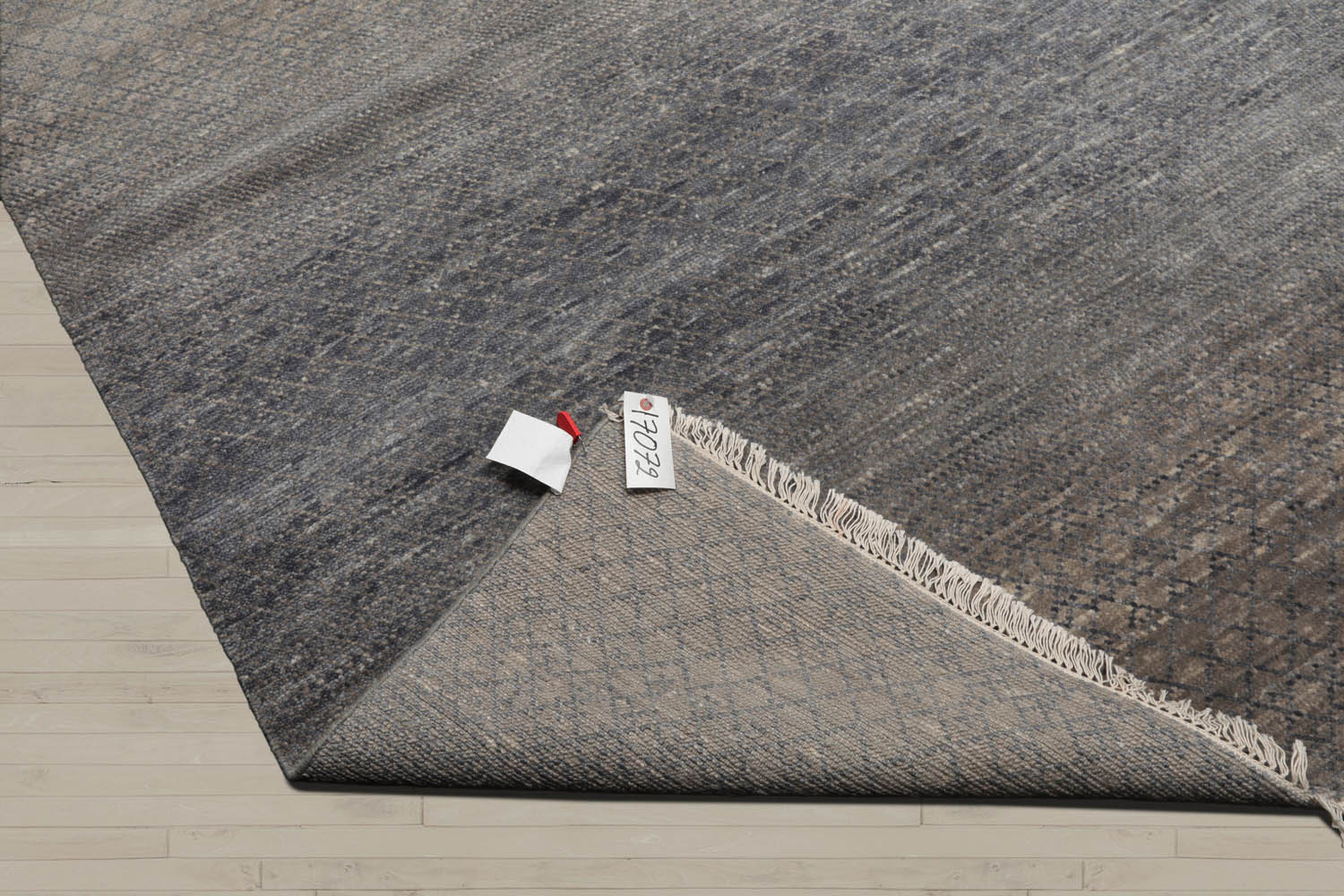 8x10 Slate, Gray, Color Hand Knotted  Wool & Bamboo Silk Modern Oriental Rug