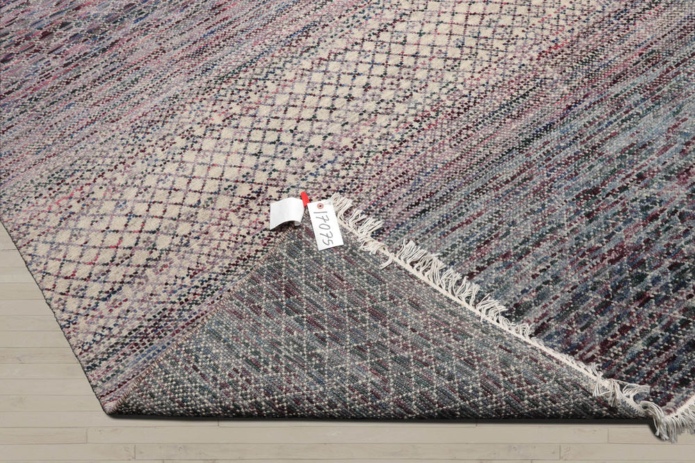 8x10 Beige, Lavander, Gray Color Hand Knotted  Wool & Bamboo Silk Modern Oriental Rug