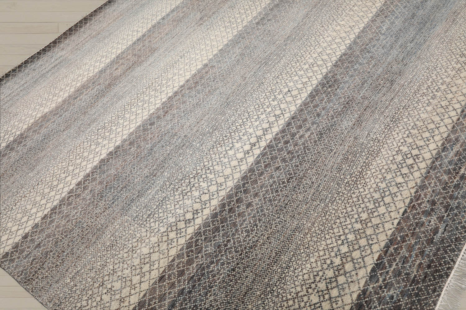8x10 Beige, Gray, Brown Color Hand Knotted  Wool & Bamboo Silk Modern Oriental Rug