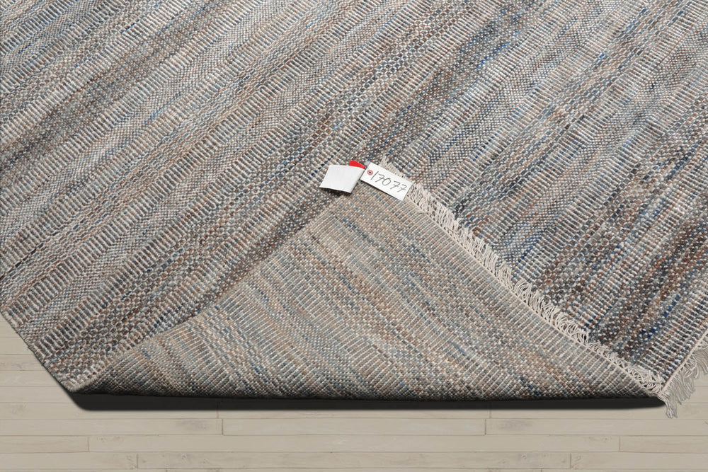8x10 Tan, Gray, Brown Color Hand Knotted  100% Wool Modern Oriental Rug