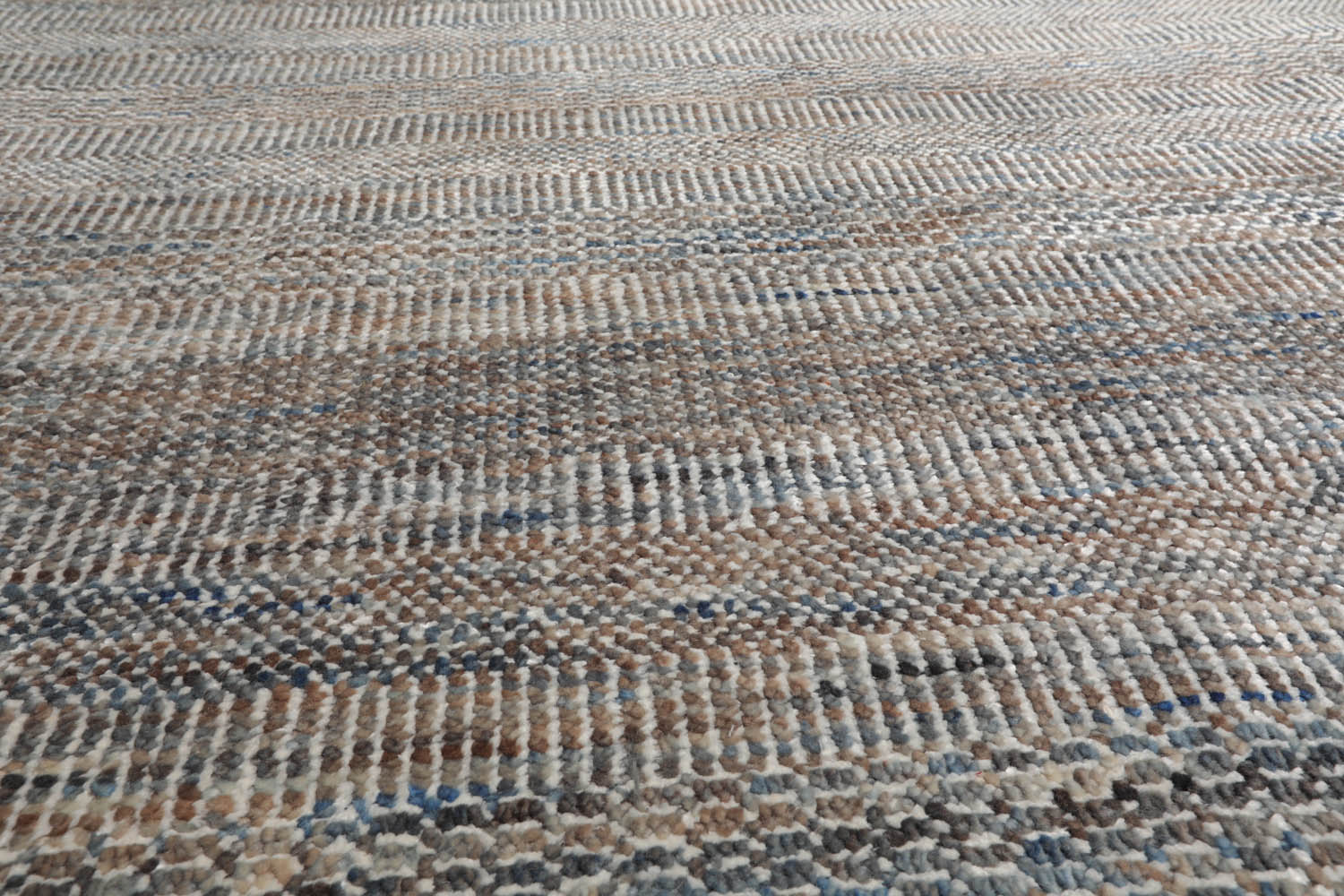 8x10 Tan, Gray, Brown Color Hand Knotted  100% Wool Modern Oriental Rug